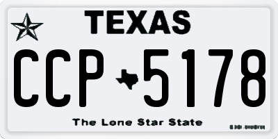 TX license plate CCP5178