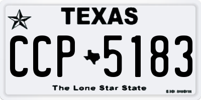 TX license plate CCP5183