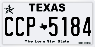 TX license plate CCP5184