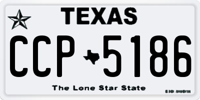 TX license plate CCP5186