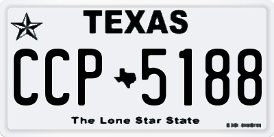 TX license plate CCP5188
