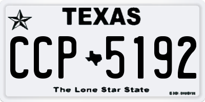 TX license plate CCP5192