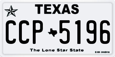 TX license plate CCP5196