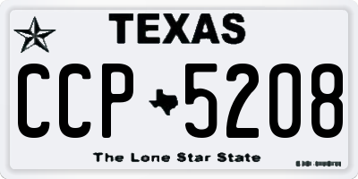 TX license plate CCP5208