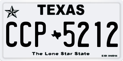 TX license plate CCP5212