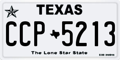 TX license plate CCP5213