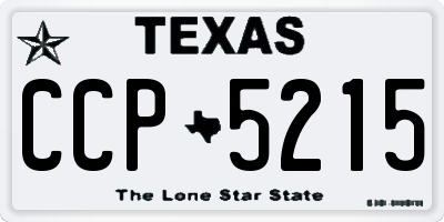 TX license plate CCP5215