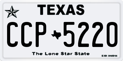 TX license plate CCP5220