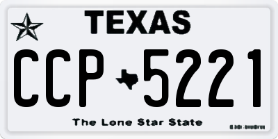 TX license plate CCP5221