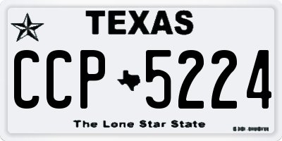 TX license plate CCP5224