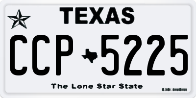 TX license plate CCP5225