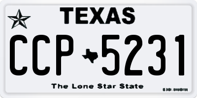 TX license plate CCP5231