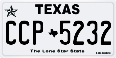 TX license plate CCP5232