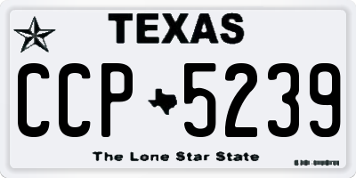 TX license plate CCP5239