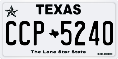 TX license plate CCP5240