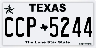 TX license plate CCP5244