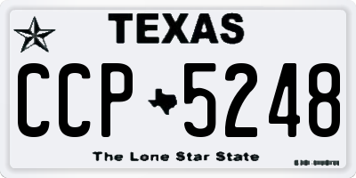 TX license plate CCP5248