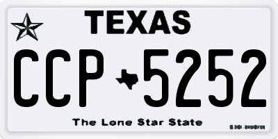 TX license plate CCP5252