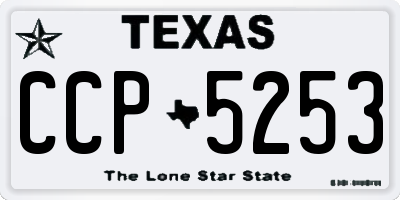 TX license plate CCP5253