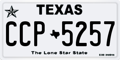 TX license plate CCP5257