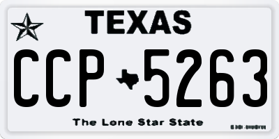 TX license plate CCP5263
