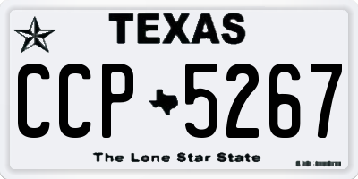 TX license plate CCP5267