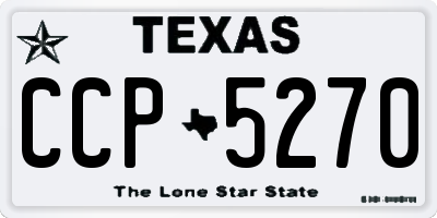 TX license plate CCP5270