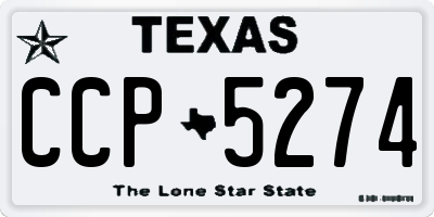 TX license plate CCP5274