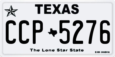 TX license plate CCP5276