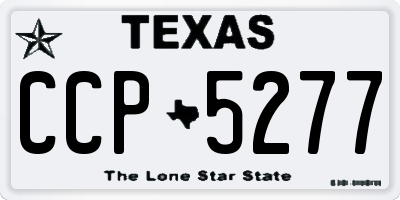 TX license plate CCP5277