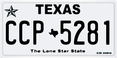 TX license plate CCP5281