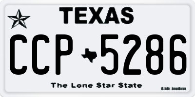 TX license plate CCP5286