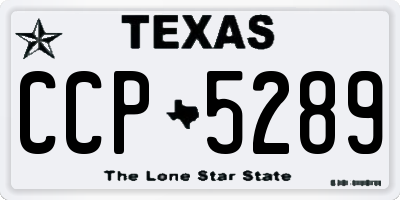 TX license plate CCP5289