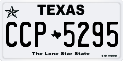 TX license plate CCP5295