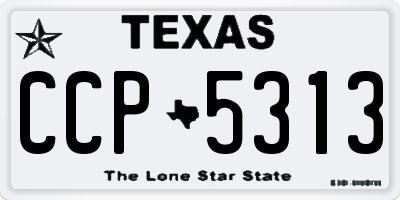 TX license plate CCP5313