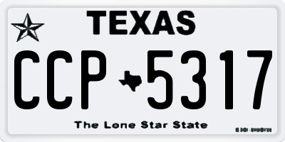 TX license plate CCP5317