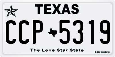 TX license plate CCP5319