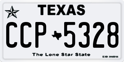TX license plate CCP5328