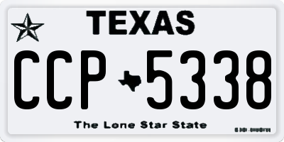 TX license plate CCP5338