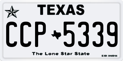 TX license plate CCP5339