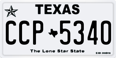 TX license plate CCP5340