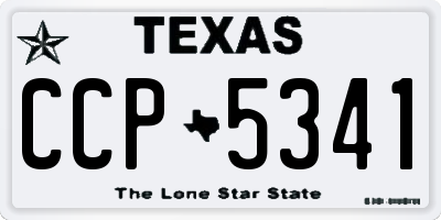 TX license plate CCP5341