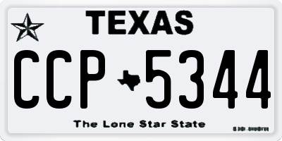 TX license plate CCP5344