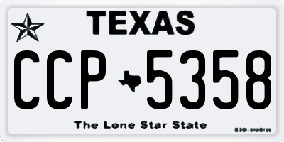 TX license plate CCP5358