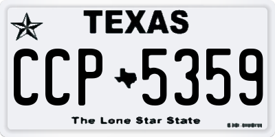 TX license plate CCP5359