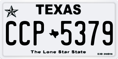 TX license plate CCP5379