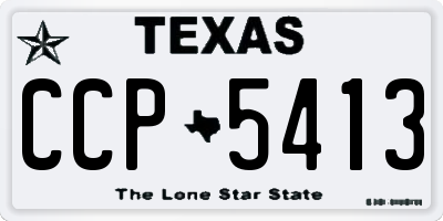 TX license plate CCP5413