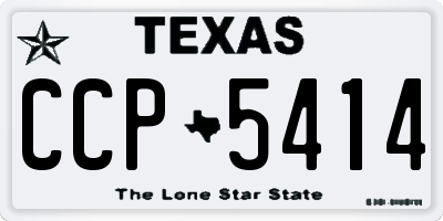TX license plate CCP5414