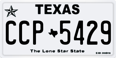 TX license plate CCP5429