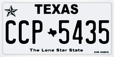 TX license plate CCP5435